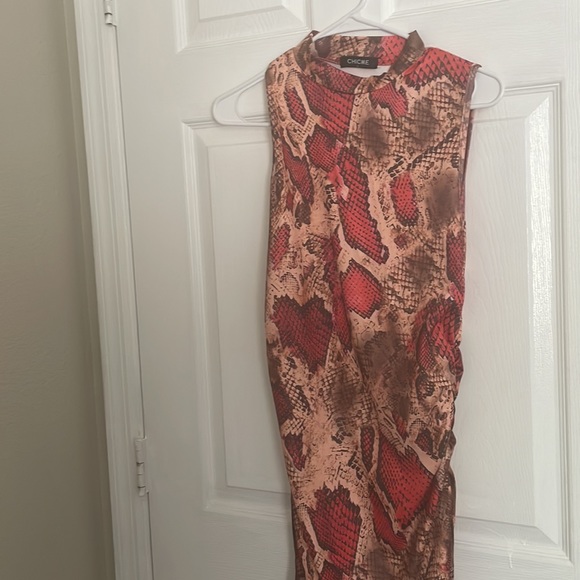 Sleeveless snake skin dress - Picture 5 of 5